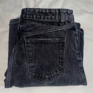 ZARA wide leg jeans in black size 8